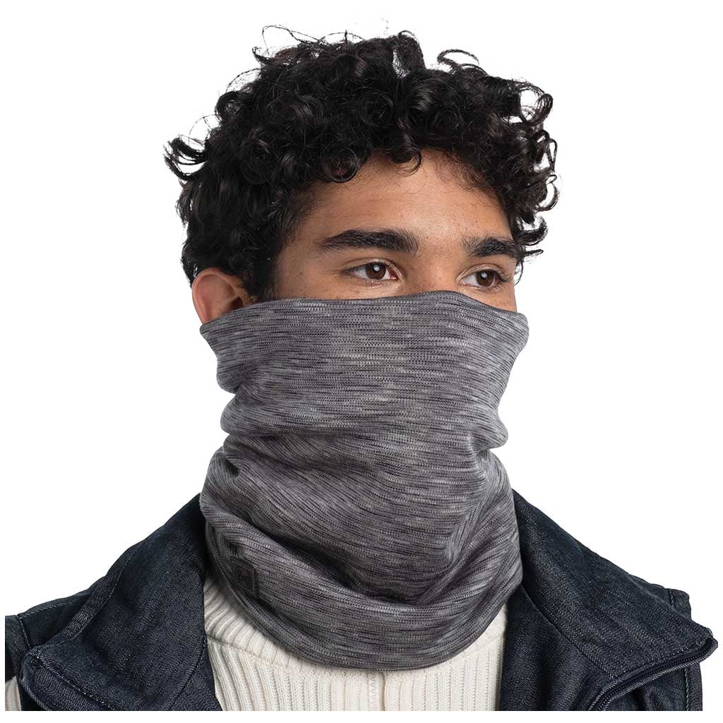 BUFF | Merino Heavyweight | Merino Tube Scarf | Multistripes Fog Grey ...