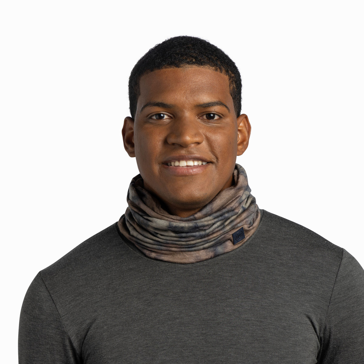 Merino Lightweight Natural Tye Dye Adult BUFF 136441.936 Neck Gaiters One Size / Glacier Gray
