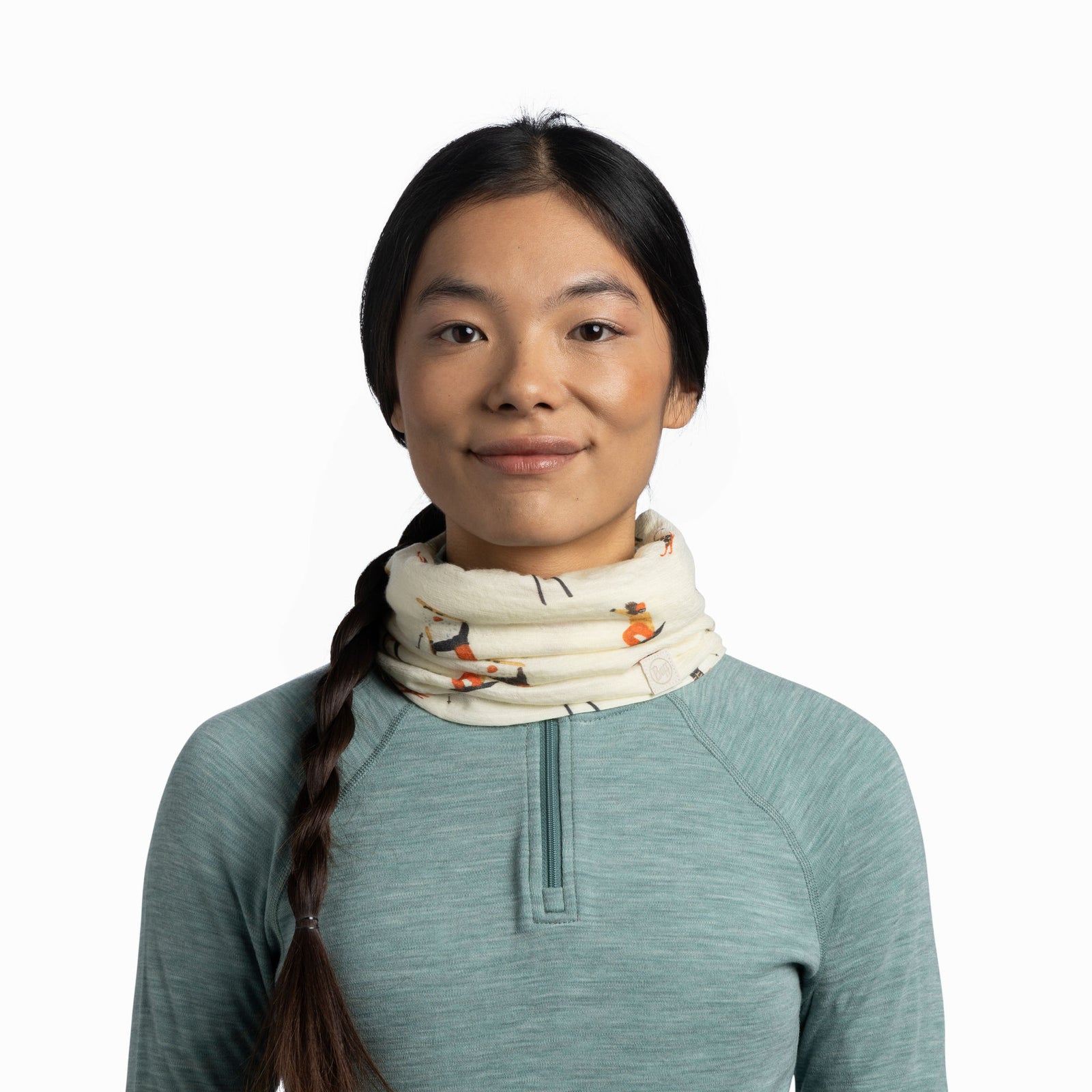 Merino Lightweight Prints BUFF 138852.014 Neck Gaiters One Size / Ecru