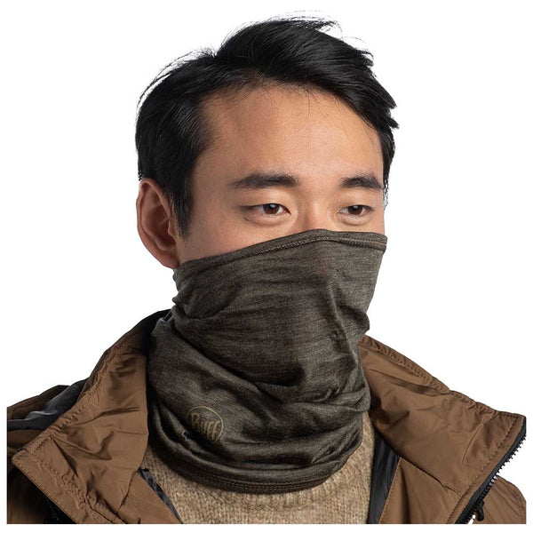 BUFF | Merino Midweight | Merino Tube Scarf | Solid Bark - View #6