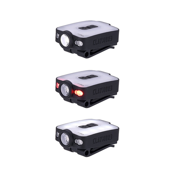 CLAYMORE CAPON 65A+ Clip-On Cap Light - USB-C Rechargeable, 230LM, IP54 Water Resistant