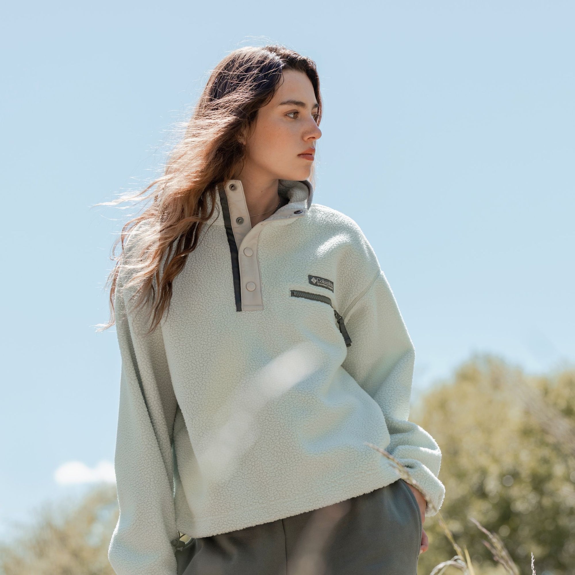 PHERE Scheat 2way half tops 【※ブラックです】 Columbia | Helvetia™ II Cropped Half Snap Fleece | Women's