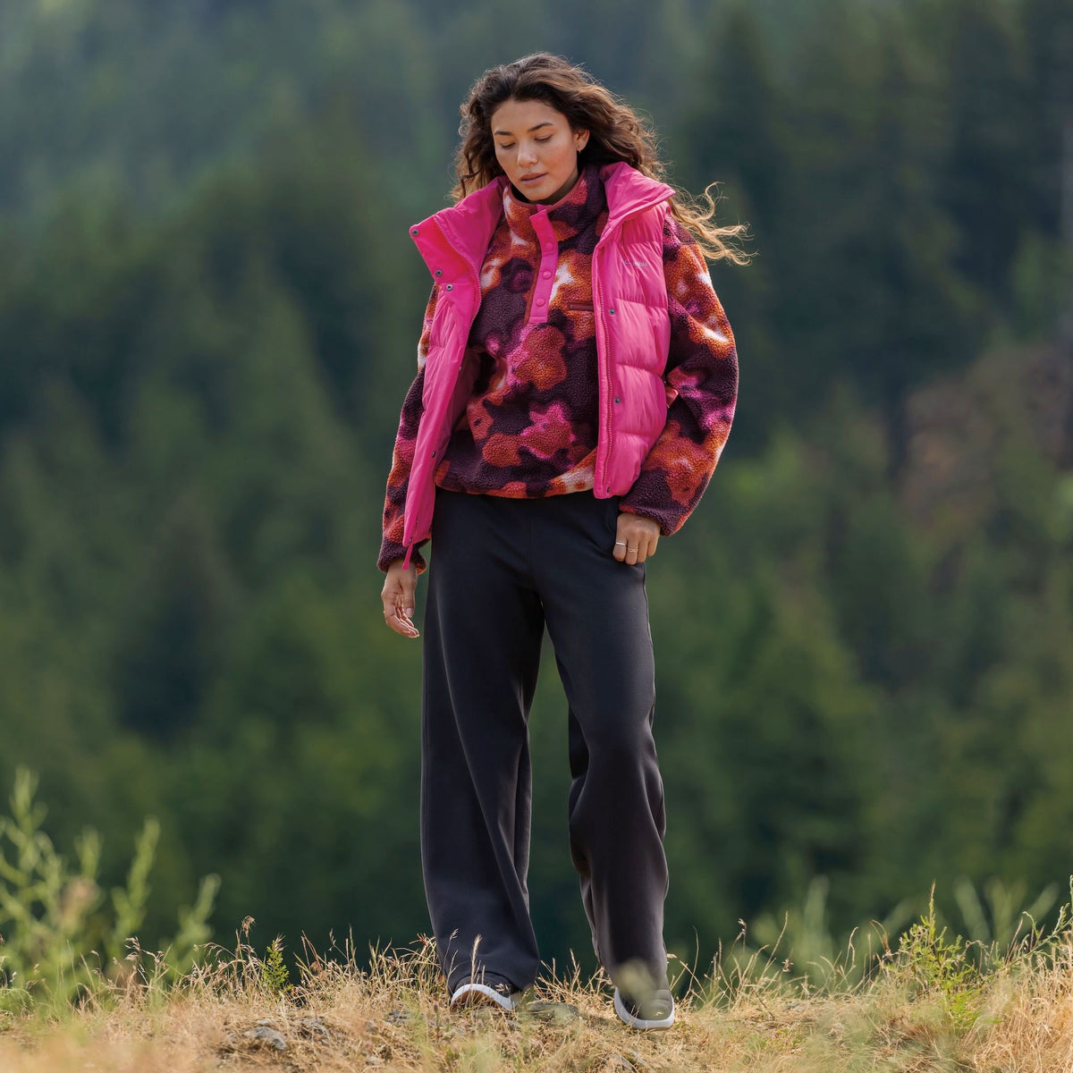 Helvetia™ II Printed Cropped Half Snap | Women's Columbia Women's Hoodies