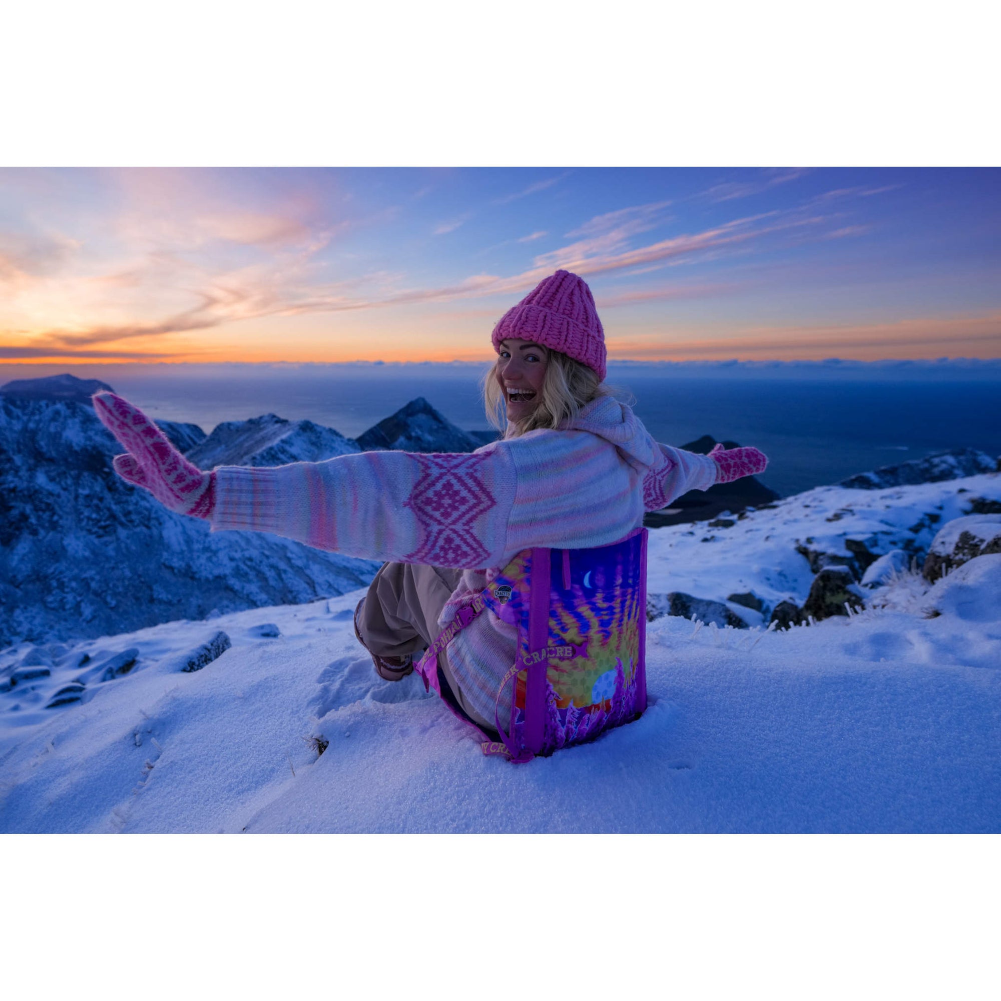 Crazy Creek Hex 2.0 Chair | Rachel Pohl Snow Ghosts | WildBounds UK