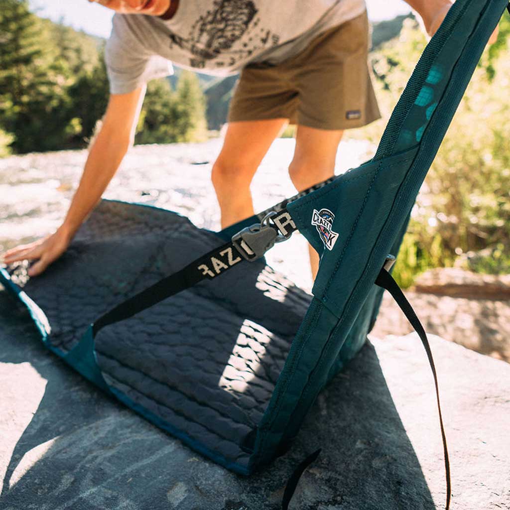 Hex 2.0 PowerLounger Crazy Creek 1049-185 Chairs One Size / Aleutian Blue/Slate Grey