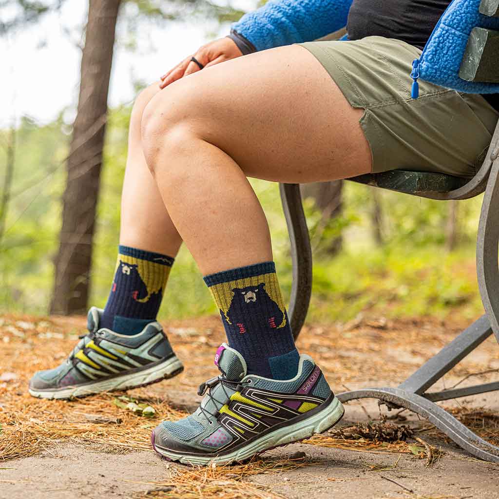 Bear Town Micro Crew Lightweight | Cushion | Women's Darn Tough Women's Socks