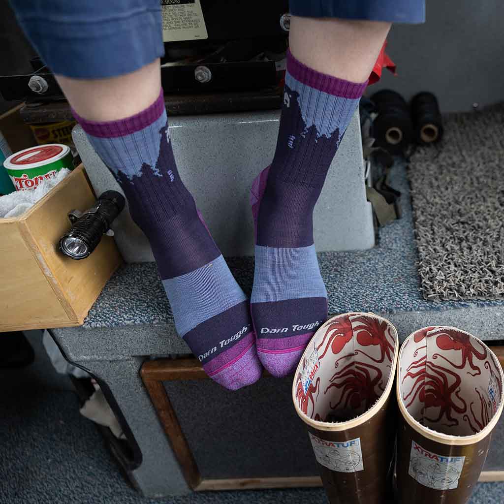 Bear Town Micro Crew Lightweight | Cushion | Women's Darn Tough Women's Socks