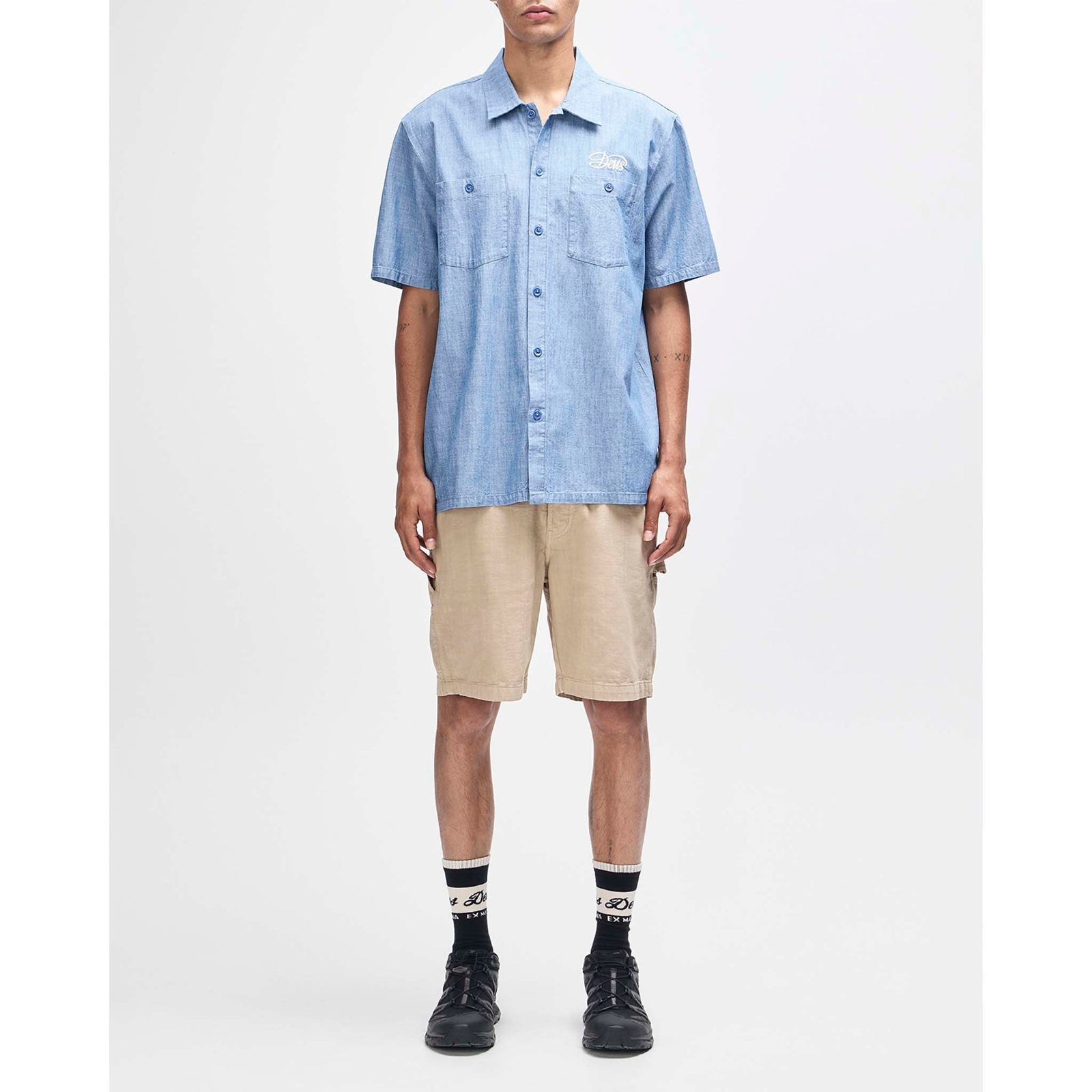 Forecourt Chambray Shirt Deus Ex Machina Men's Shirts