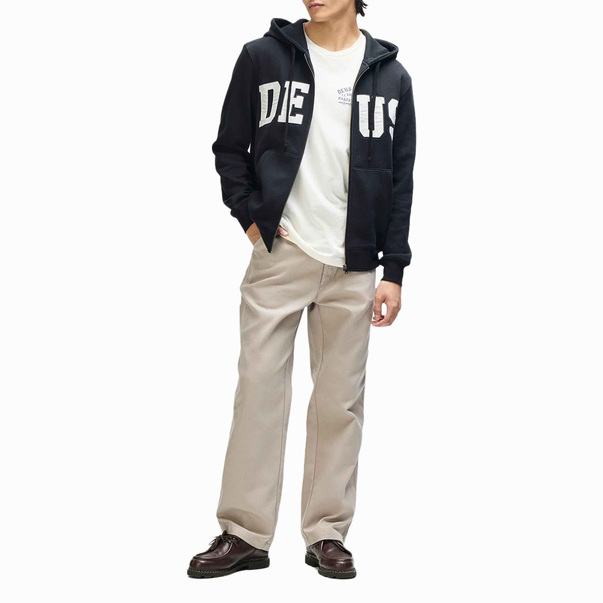 Deus ex Machina | Victory Lap Zip Hoodie | Men's | Varsity Zip