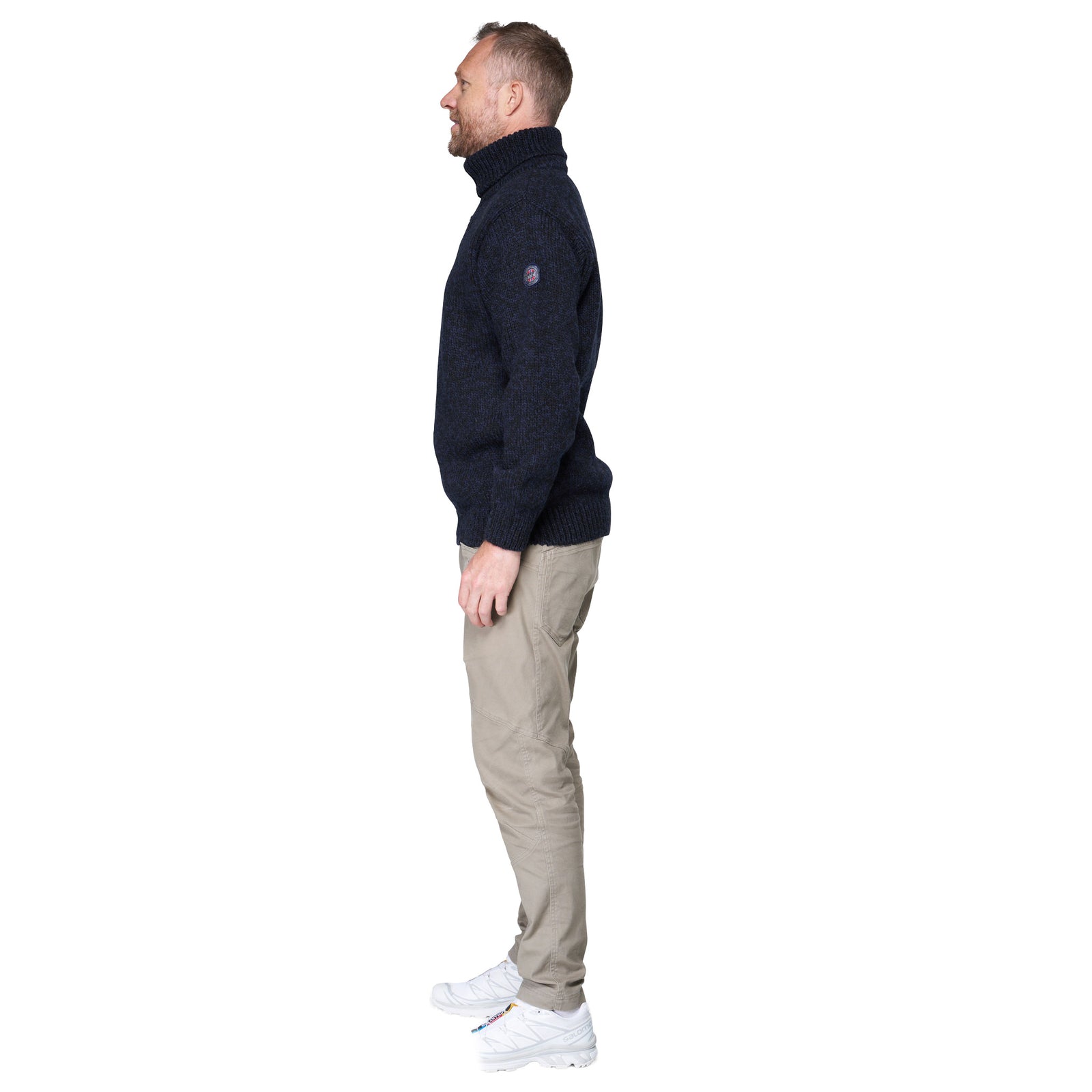 Nansen Wool Zip Neck Devold Unisex Knitted Jumpers