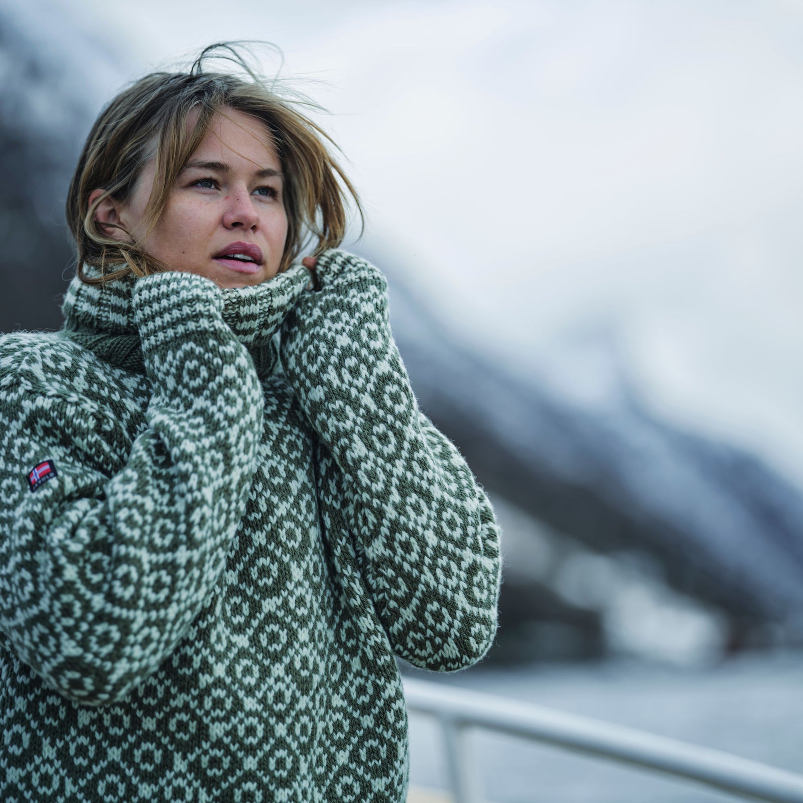 Svalbard Wool High Neck Devold Unisex Knitted Jumpers