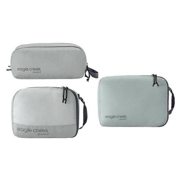 Pack-It Overnight Set Eagle Creek EC050405367 Packing Cubes 3 Pack / Storm Grey