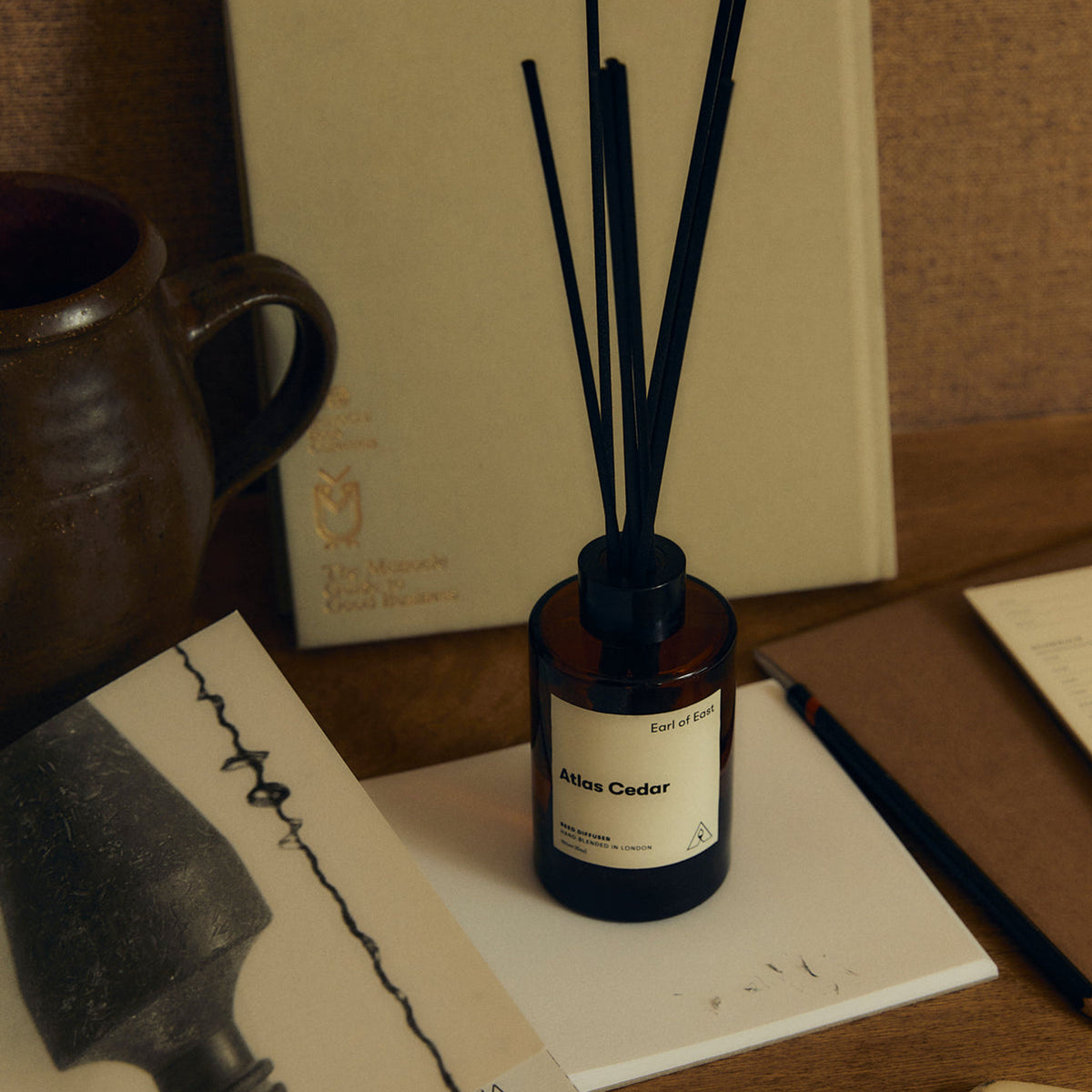 Reed Diffuser 150ml Earl of East EOE-RD-AC Reed Diffusers One Size / Atlas Cedar