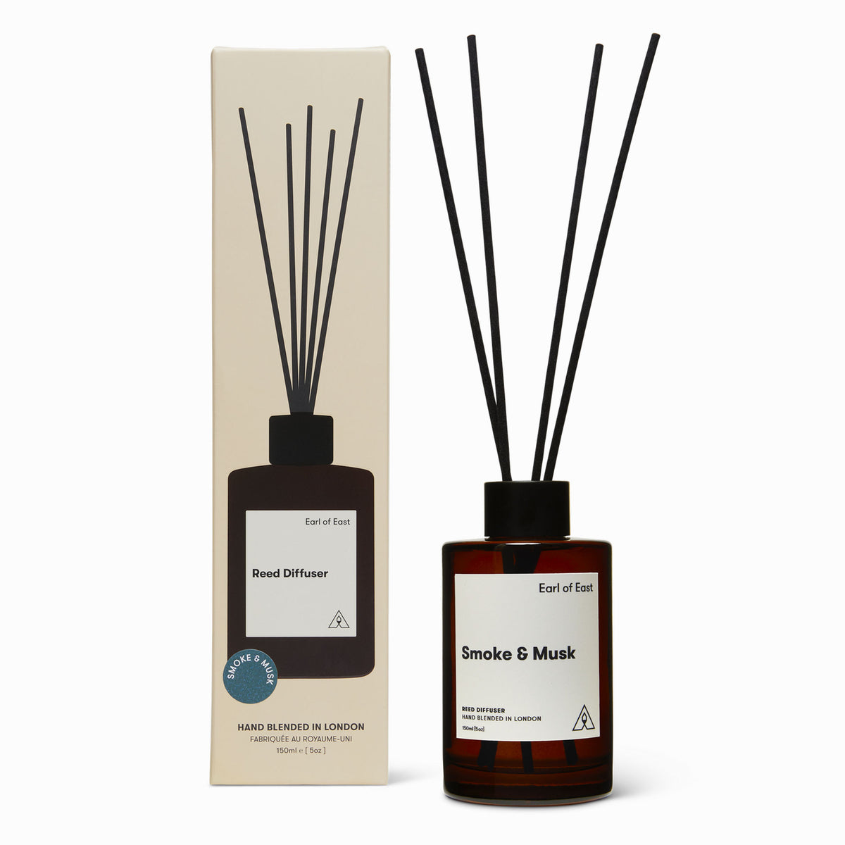 Reed Diffuser 150ml Earl of East EOE-RD-SM Reed Diffusers One Size / Smoke &amp; Musk