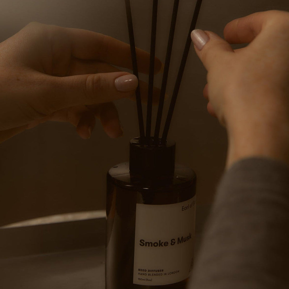 Reed Diffuser 150ml Earl of East EOE-RD-SM Reed Diffusers One Size / Smoke & Musk