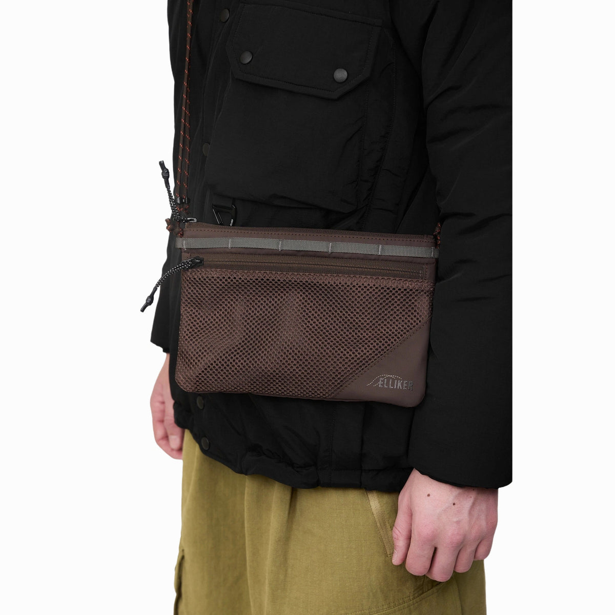 Caley Sacoche Bag Elliker 34055-DARKBROWN Crossbody Bags 1L / Dark Brown