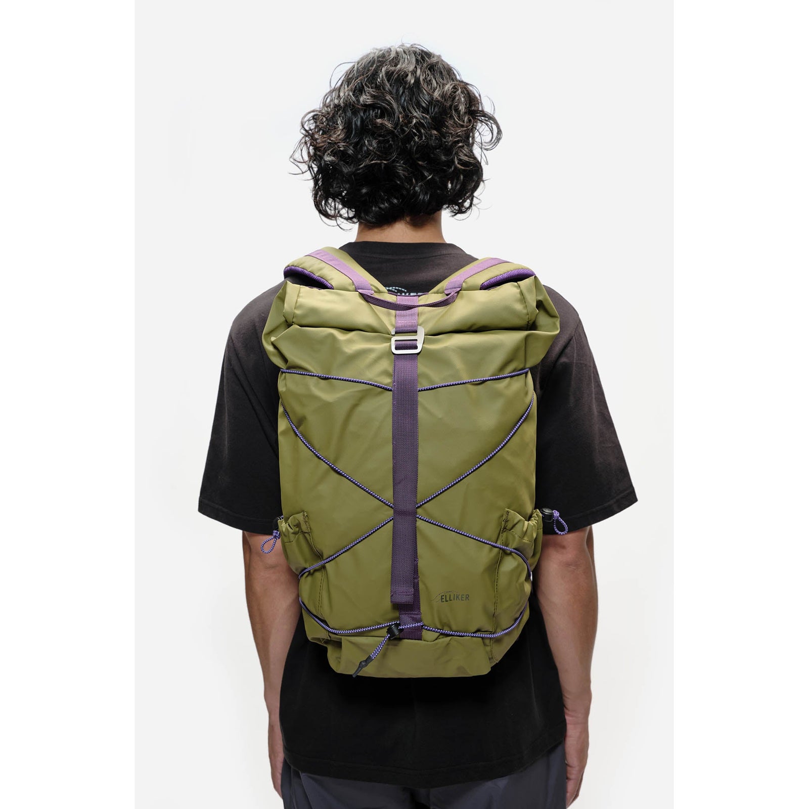 Dayle Roll Top Backpack Elliker 34001-KHAKI Backpacks 21L / Khaki