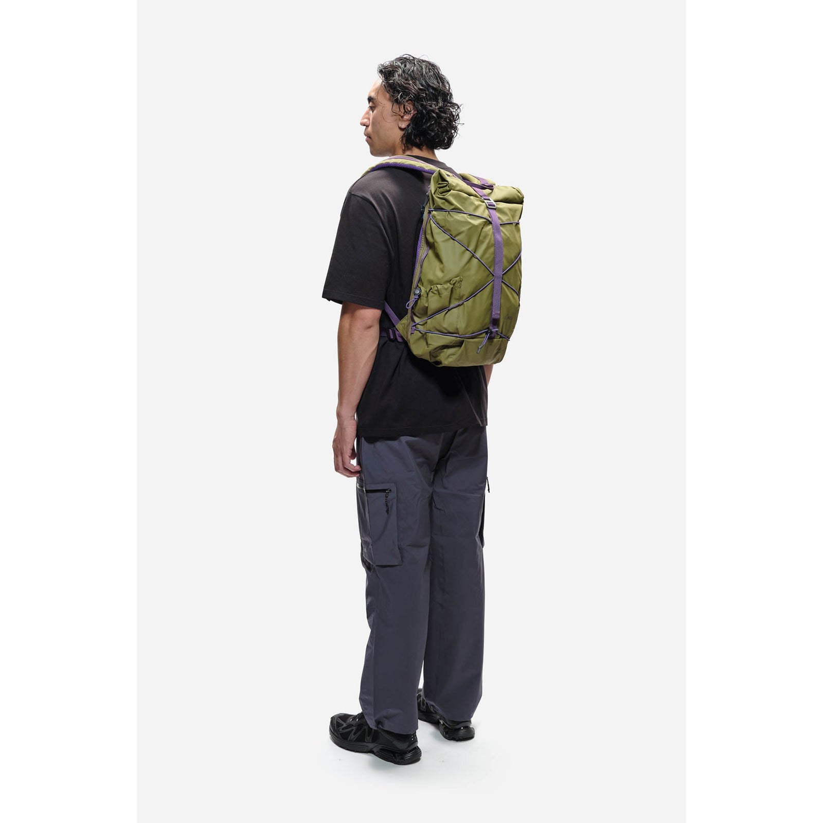 Dayle Roll Top Backpack Elliker 34001-KHAKI Backpacks 21L / Khaki