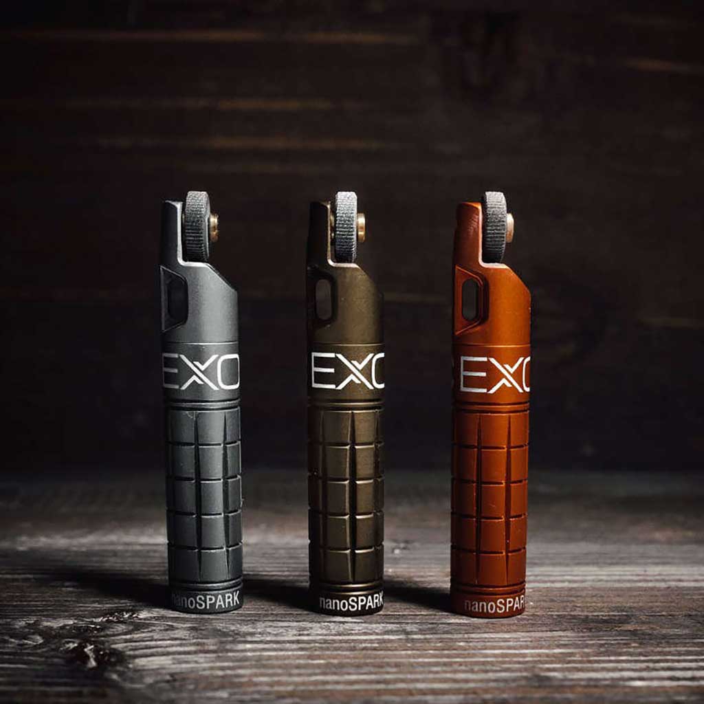 nanoSPARK Lighter Exotac NANOSPARK-BLK Firestarters One Size / Black