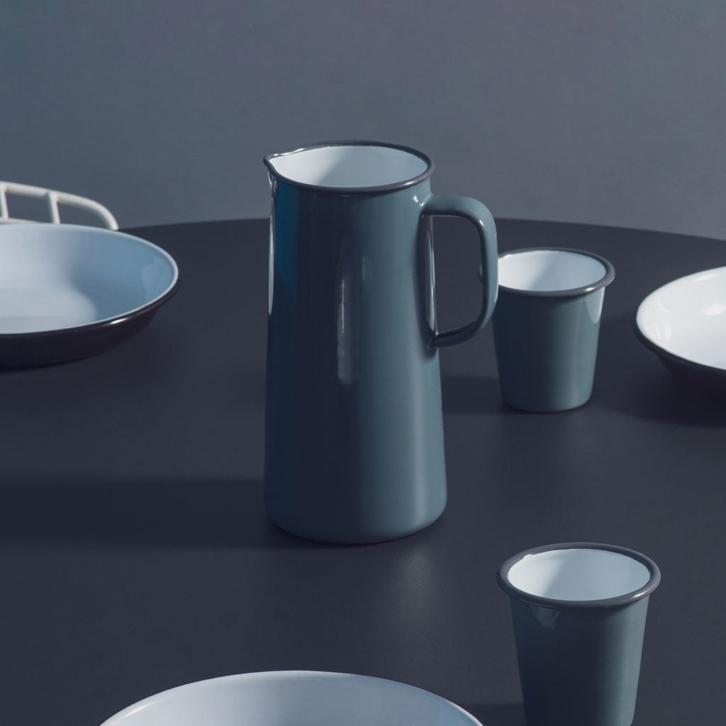 Falcon Enamelware Pint Jug Enamel Jug Pigeon Grey WildBounds