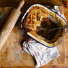 Pie Set Falcon Enamelware FAL-PIE-BW-UK Pie Dishes One Size / White w/ Blue Rim