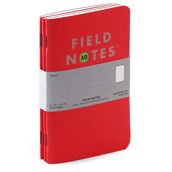 Fifty Graph paper Field Notes FNC-50 Notebooks One Size / Red