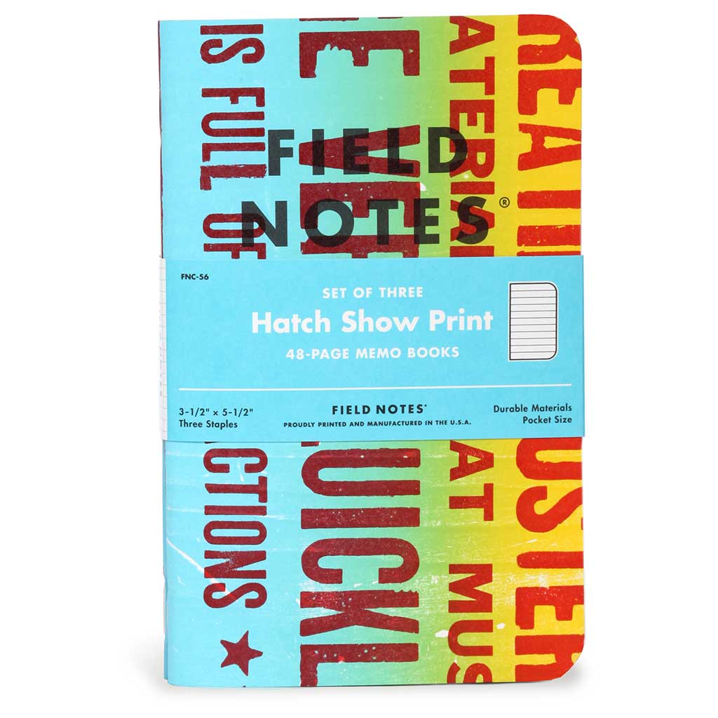 Field Ruled Paper Field Notes | Hatch Ruled Paper (3-Pack) | Quality Notebook - WildBounds