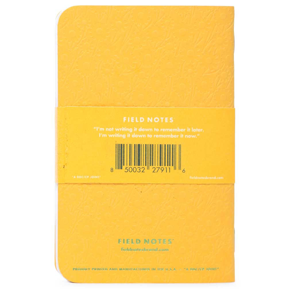 Signs of Spring Dot-Graph Paper (3-Pack) Field Notes FNC-54 Notebooks One Size / Yellow