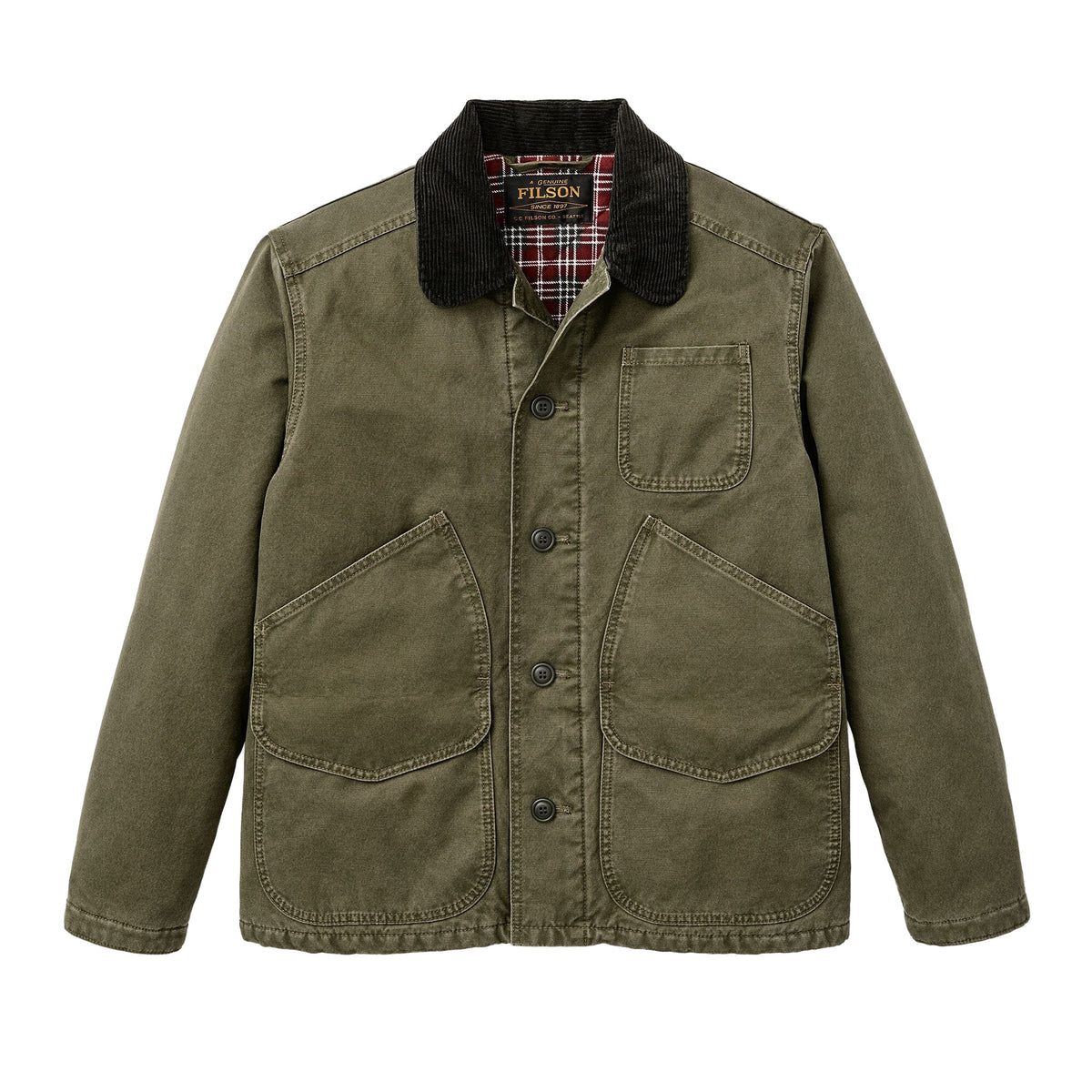 Insulated Canvas Outfitter Jacket | Men's Filson Men's Insulated Jackets