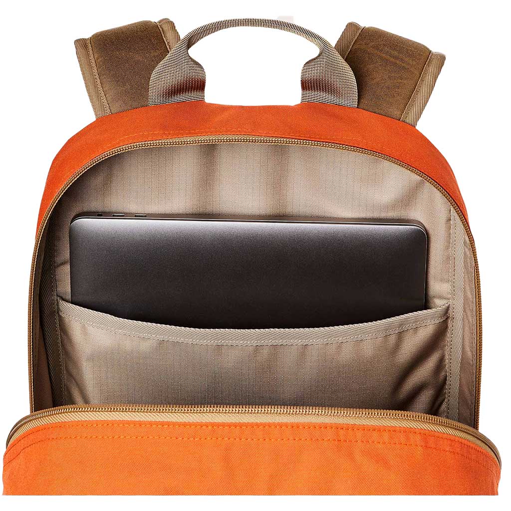 Filson Surveyor 25L Backpack Day Pack Dark Tan/Flame