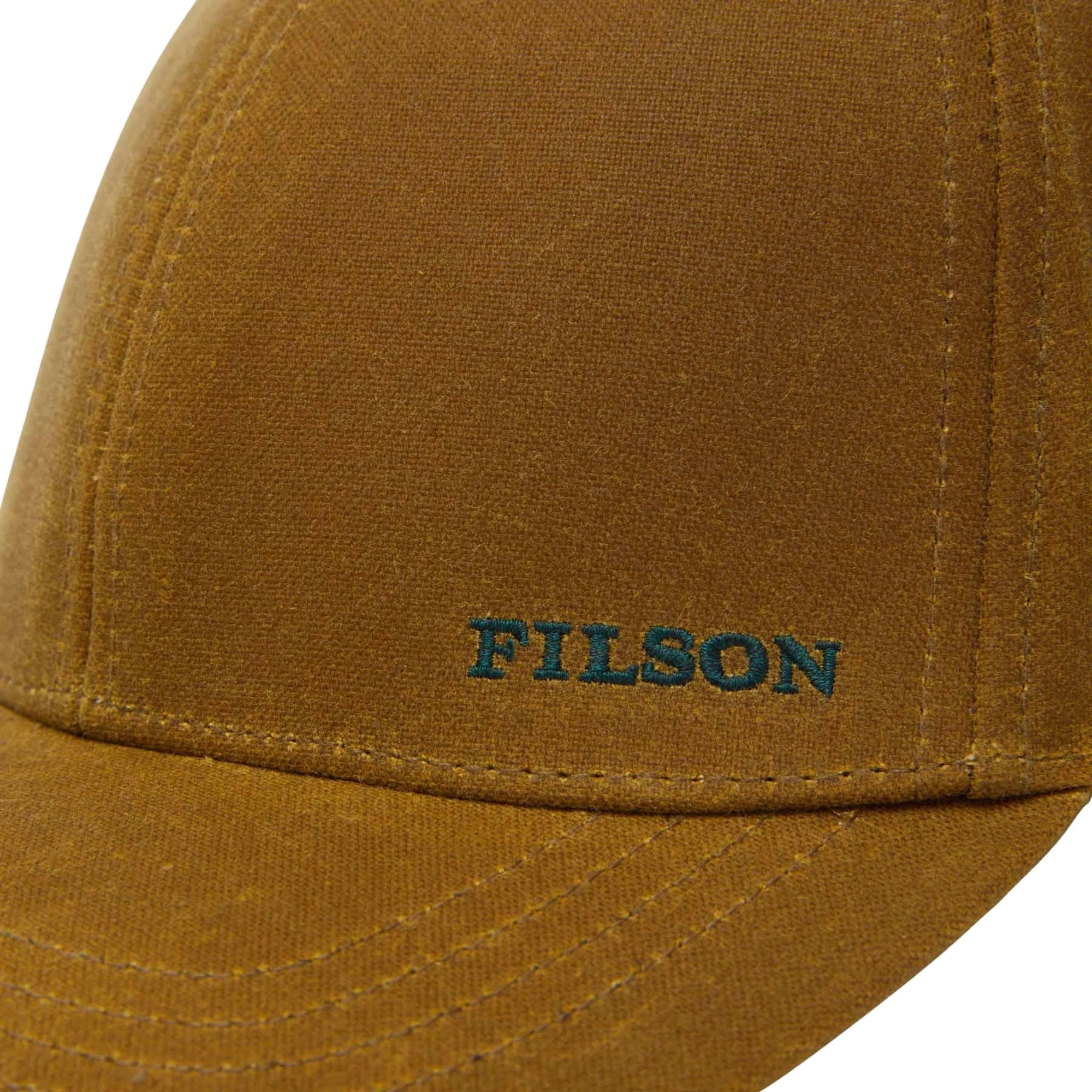 Filson | Waxed Logger Cap | Waxed Canvas Trucker Cap | Dark Tan
