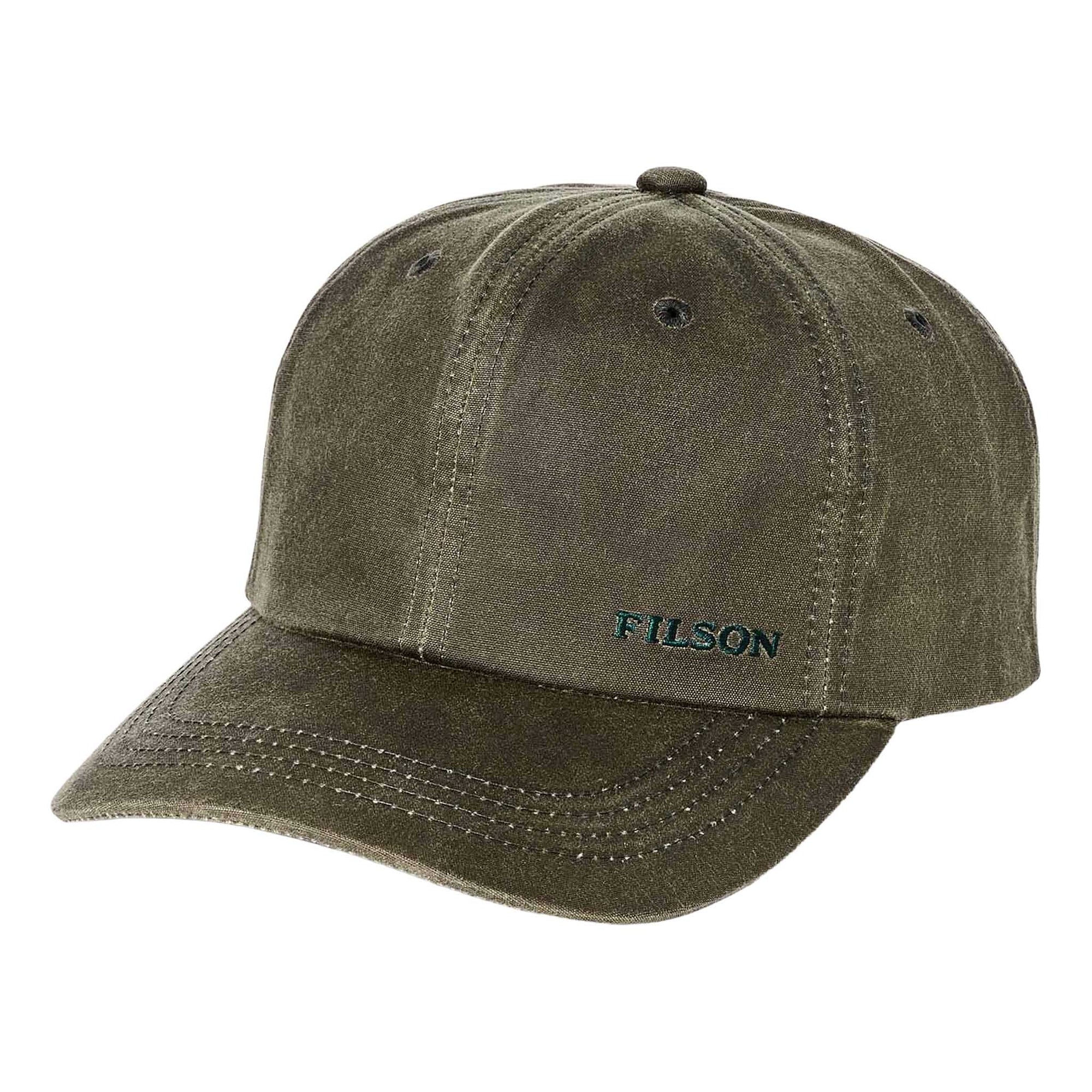 Filson | Waxed Low-Profile Logger Cap | Tin Cloth Work Cap | Otter