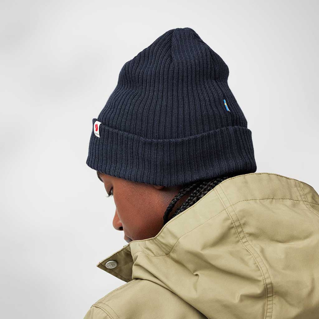 Fjällräven | Fjällräven Rib Hat | Rib Beanie | Dark Navy  display picture 3