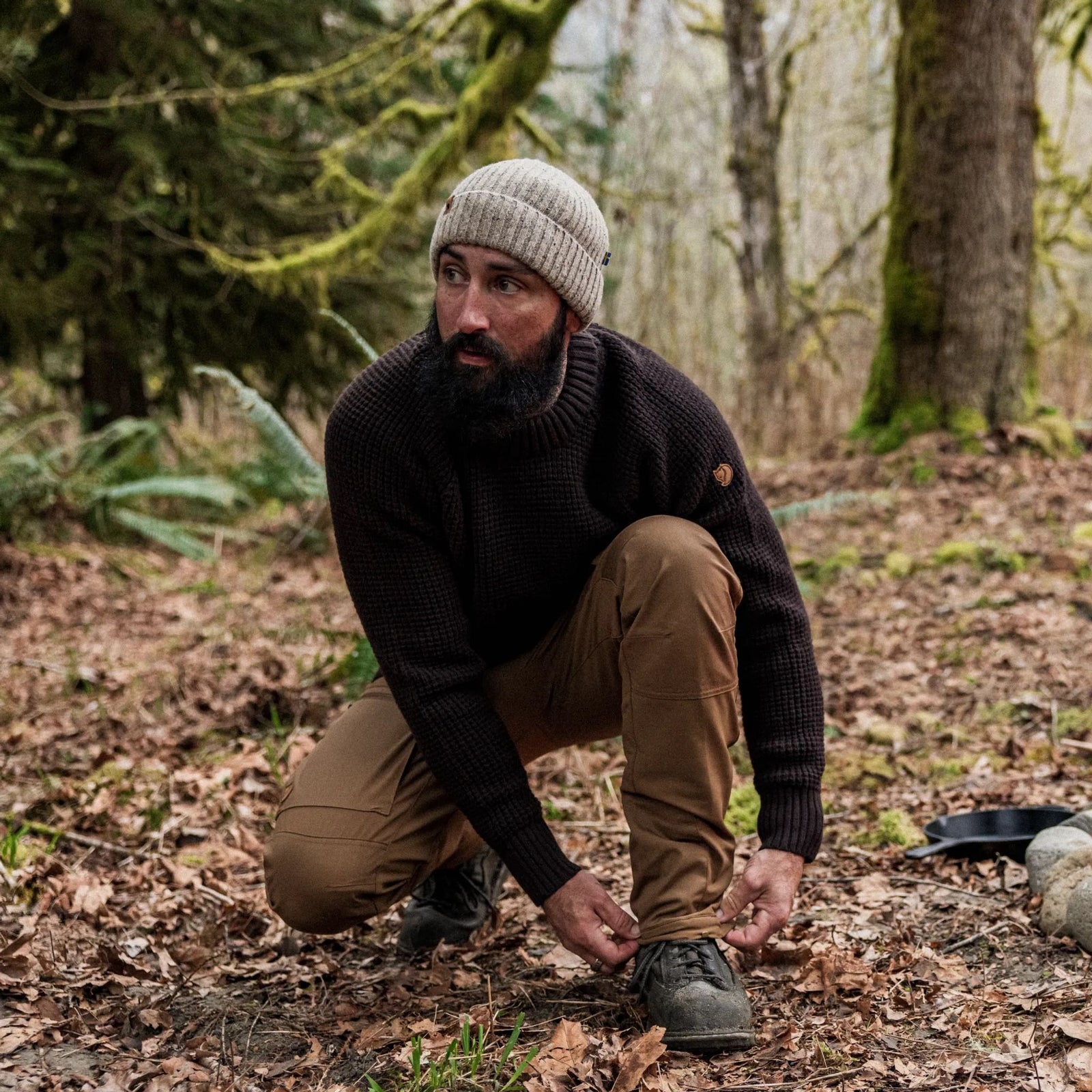 Övik Waffle Knit | Men's Fjällräven Men's Knitted Jumpers