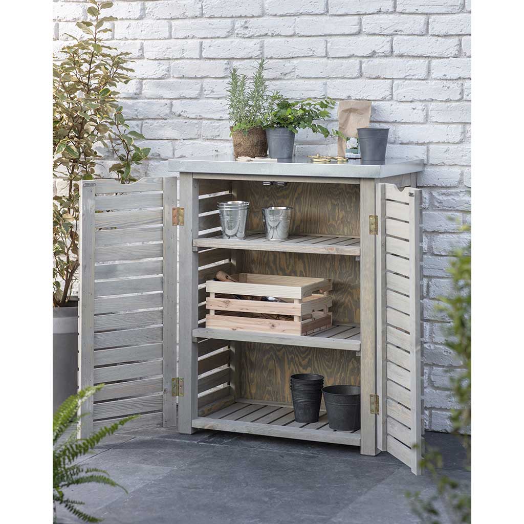 Garden Trading | Aldsworth Slatted Storage Unit | Outdoor Storage Unit ...