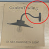 St Ives Swan Neck Light | SMALL DEFECT SALE Garden Trading SDS-LAHP01-3 Wall Lights One Size / Silver