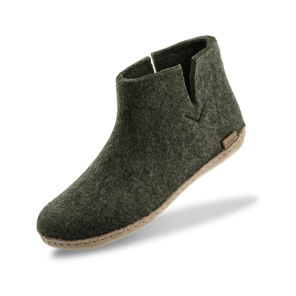 Boot with Leather Sole Glerups Slipper Boots