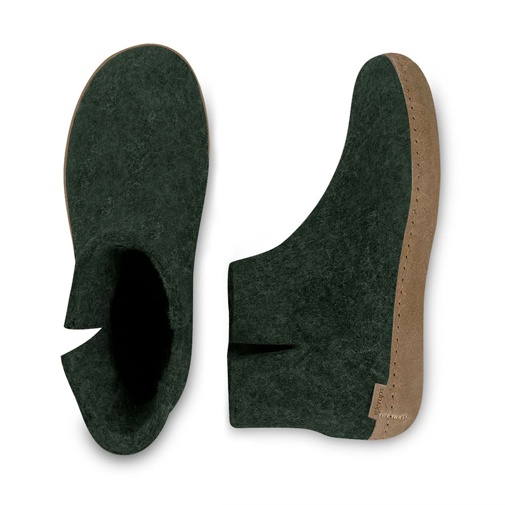 Boot with Leather Sole Glerups Slipper Boots