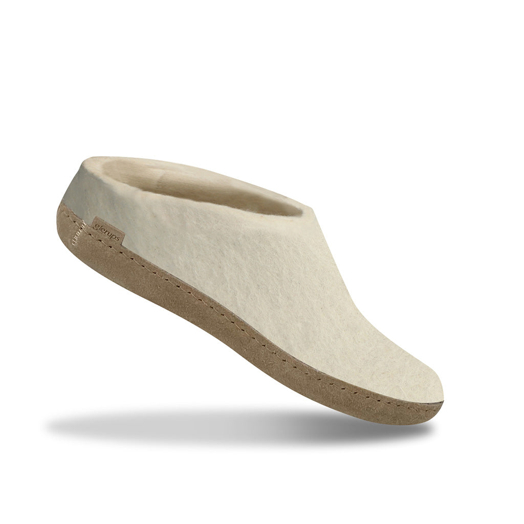 Slip-on with Leather Sole Glerups Slippers