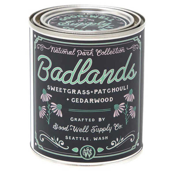 8 oz Candle | Badlands NP Good & Well Supply Co NAT-CAN-8OZ-BAD Candles 8 oz (237 ml) / Badlands NP