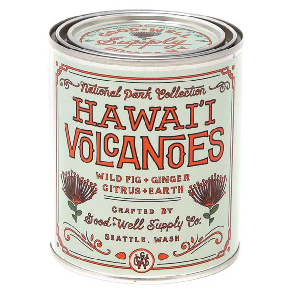 8 oz Candle | Hawai'I Volcanoes NP Good & Well Supply Co NAT-CAN-8OZ-HAW Candles 8 oz (237 ml) / Hawai'I Volcanoes NP
