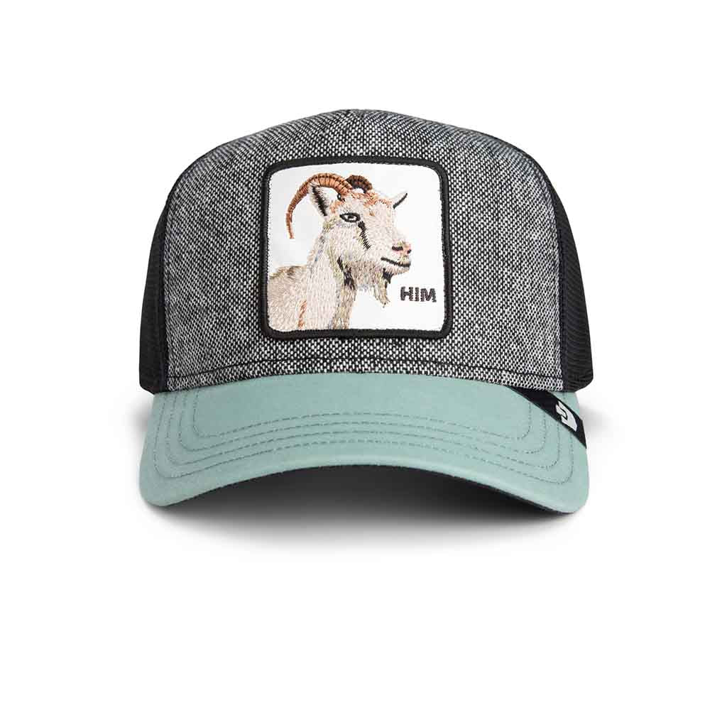 Dapper Goat Trucker Hat Goorin Bros. 101-2264-TWEED Caps & Hats One Size / Tweed