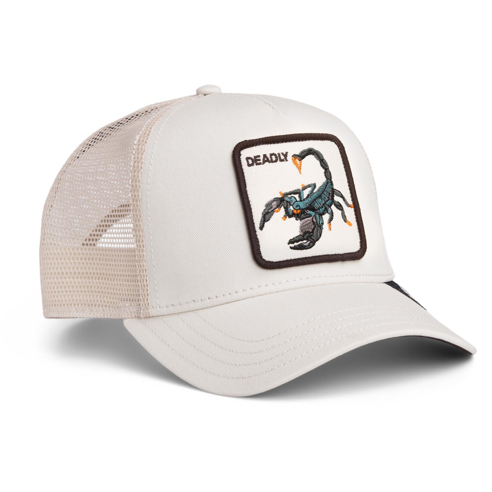 Deadly Scorpion Trucker Hat Goorin Bros. 101-3001-CHA01-O/S Caps & Hats One Size / Chalk