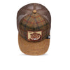 Moon Lion Plaid Trucker Hat Goorin Bros. 101-1487-KHA Caps & Hats One Size / Khaki