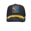 Silky Rooster Trucker Hat Goorin Bros. 101-1278-BLK Caps & Hats One Size / Black/Yellow