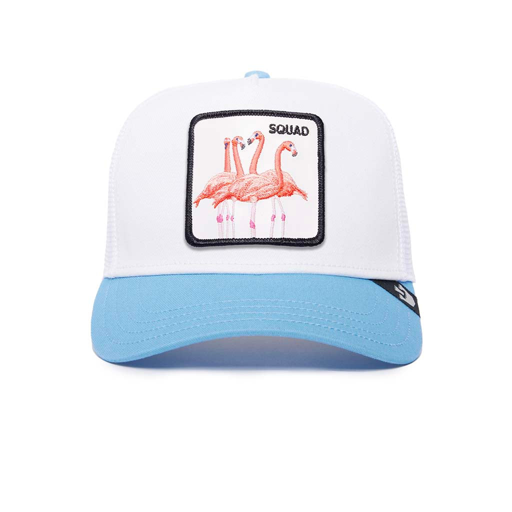 Squad Premium Trucker Hat One Size Light Blue/White