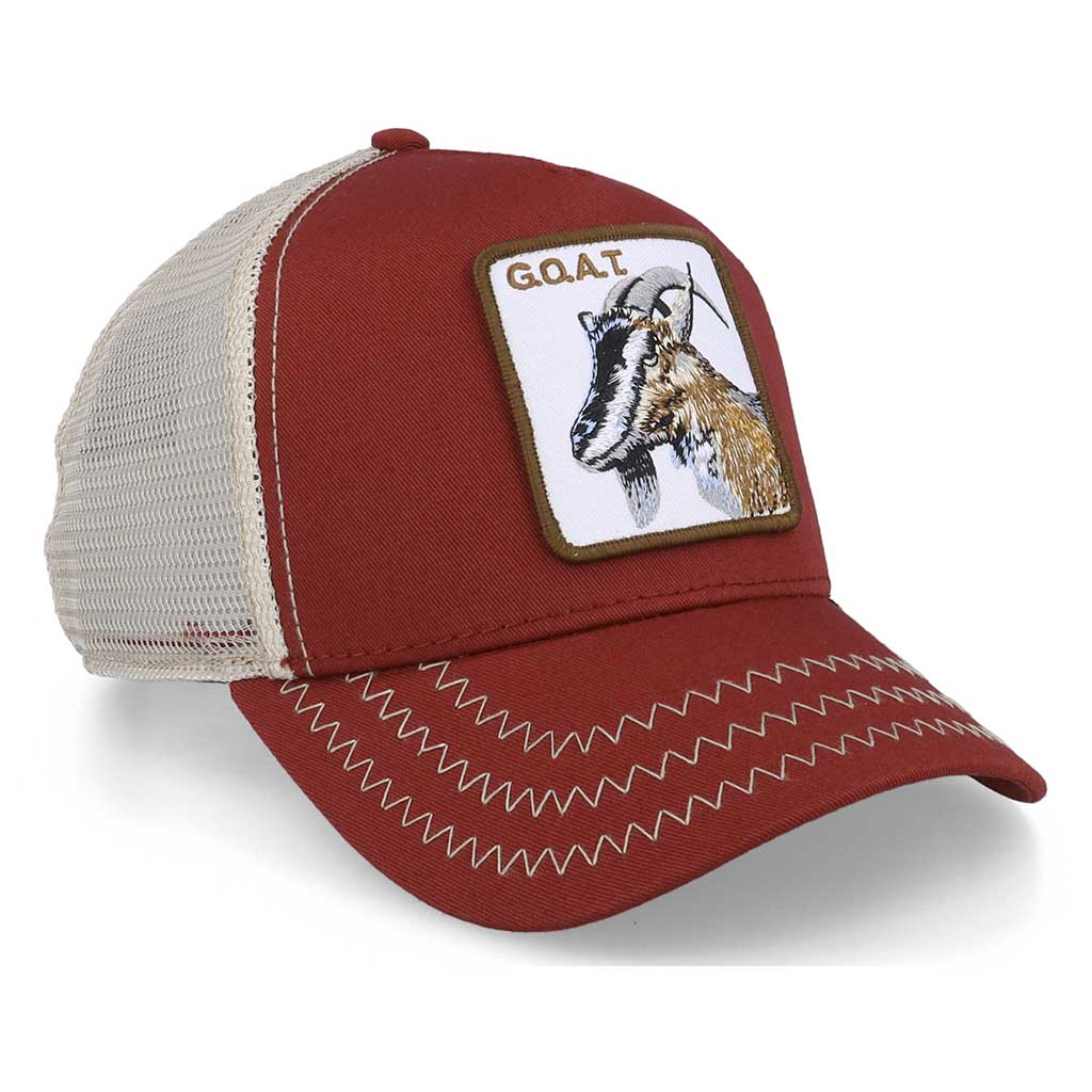 Goorin Bros The Goat Trucker Mens Hat Red White 101-0385-RED – Shoe Palace