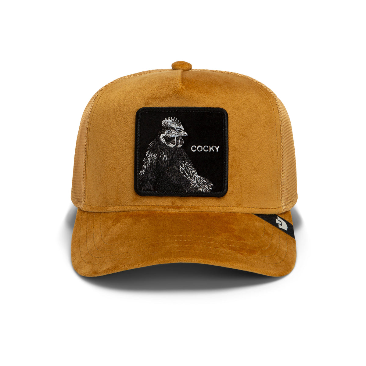 Velour Cocky Trucker Hat Goorin Bros. 101-3676-AMB01-O/S Caps & Hats One Size / Amber