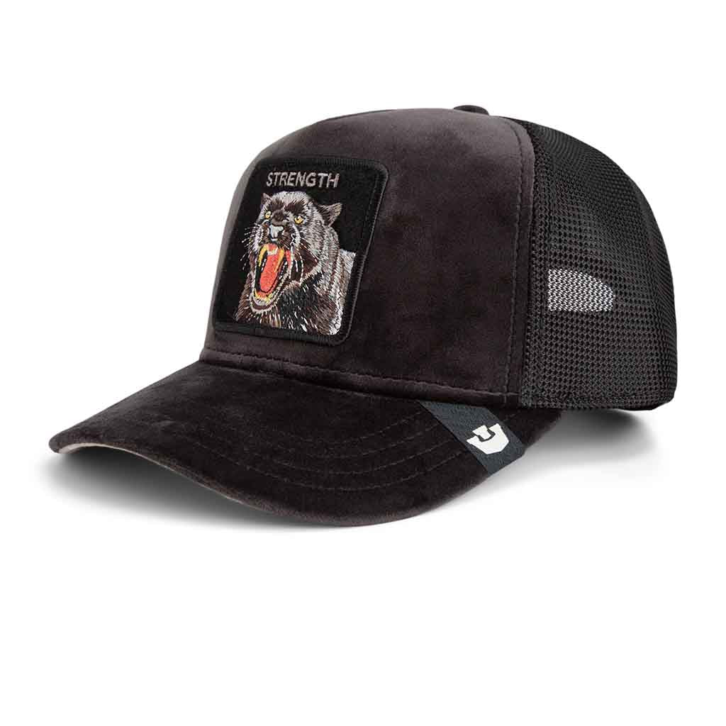 Velour Panther Trucker Hat