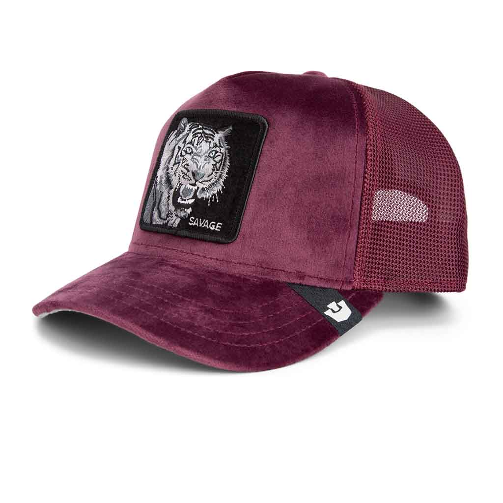 Velour Tiger Trucker Hat